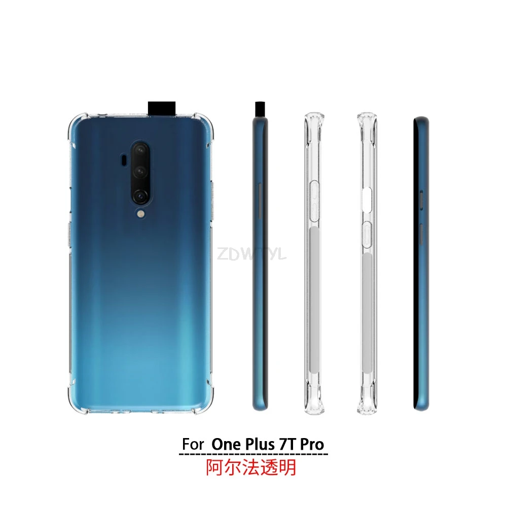 Для Oneplus 7T Pro прозрачный Oneplus 7T Мягкий противоударный чехол для Oneplus 5 5T 6T 3 3T Oneplus 7 Pro силиконовый чехол