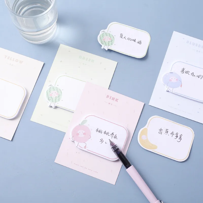 Заметки Post it креативные милые девичьи Сердечные ноты ins фруктовые солевые diy