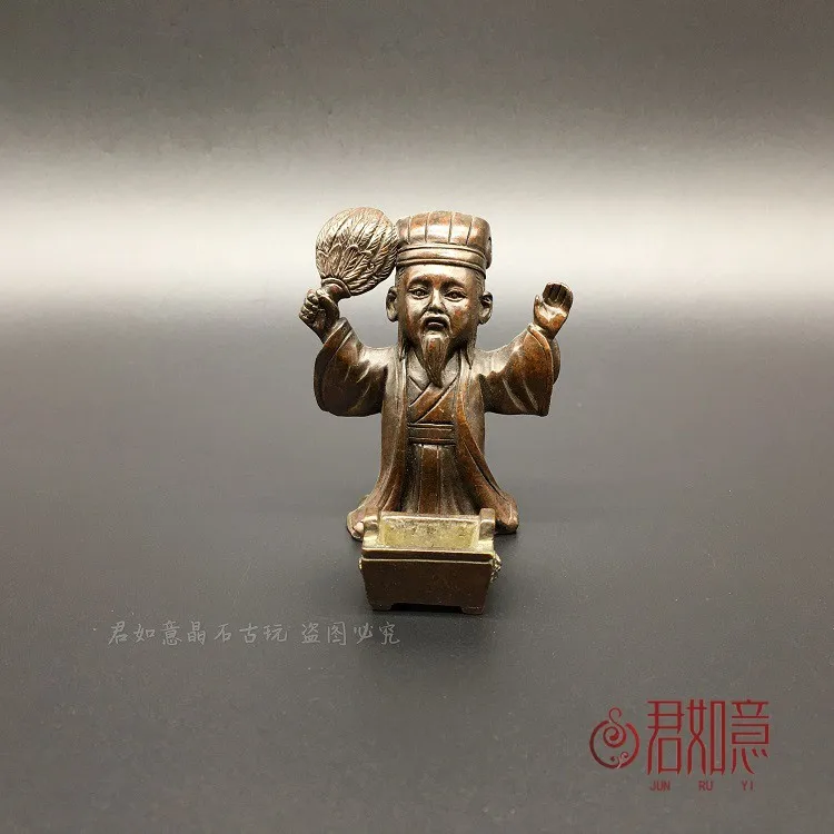 

Beautiful pure copper Zhuge Liangkong Ming incense stove creative decoration