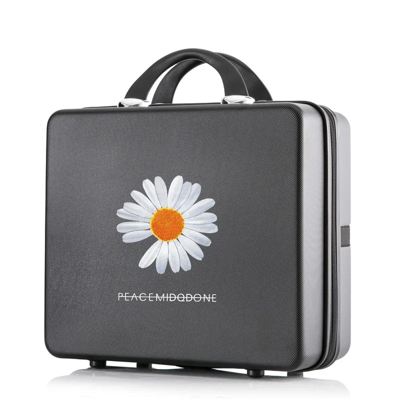 

Unisex Fashion Luxury Travel Kawaii Casual Vintage Suitcase Sweet Elegant Print with Lock Zipper Cosmetic Case 2020 New Trend