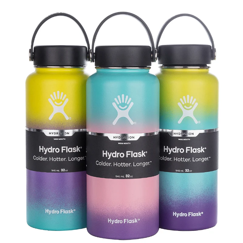 Спортивная бутылка с широким горлышком 12 унций/18 унций для улицы термос