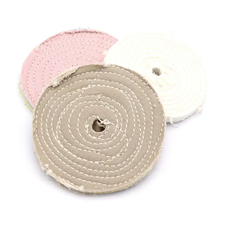 Полировальное колесо 6 дюймов хлопковая ткань зеркальная полировка буферная