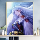 Картина по номерам DIY мультфильмов Inuyasha ручной работы подарочные краски по номерам холст наборы рисунок Акриловые Краски украшения