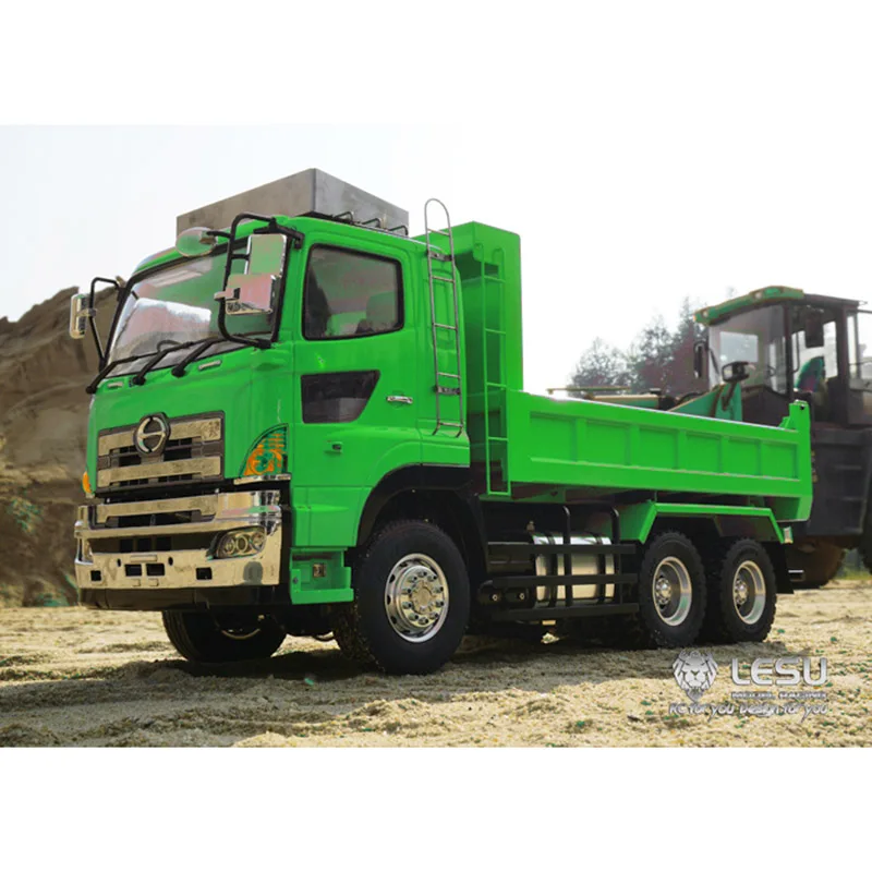 

1/14 LESU 6*6 RC Dumper Truck Hydraulic Lifting Car Motor ESC for HINO THZH0468-SMT4