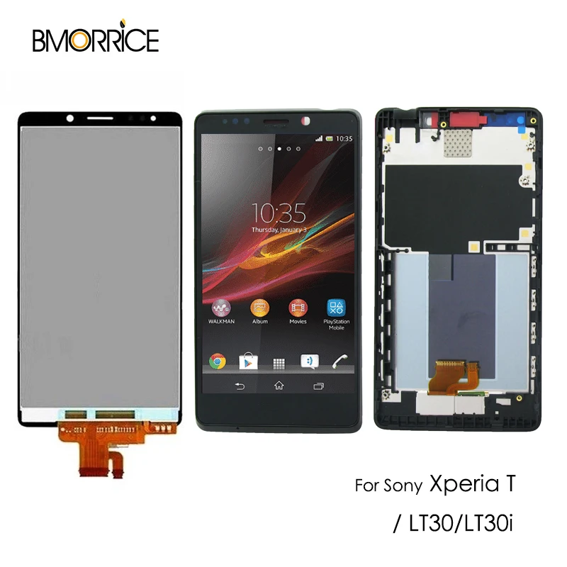 ЖК дисплей для sony Xperia T LT30 LT30i LT30P сенсорный экран дигитайзер полная сборка