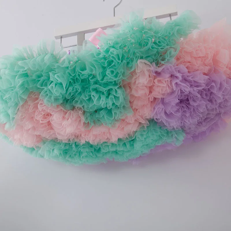 

Girls Fluffy 1-18 Years Tutu skirt Chiffon Pettiskirt multiple Colors tutu skirts Birthday Dance Skirt Christmas Tulle Petticoat