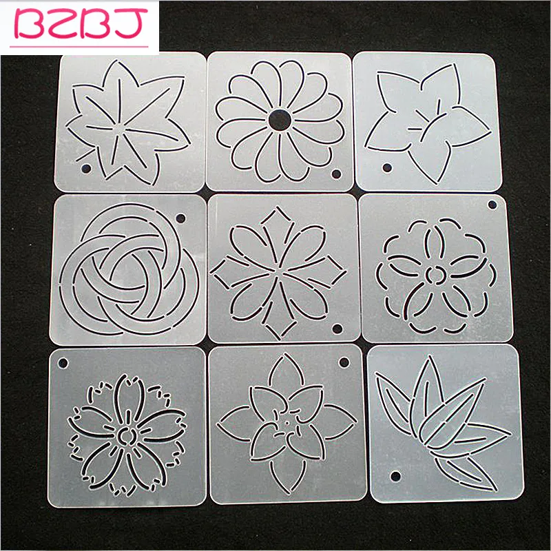 

10pcs/lot Handbag Sewing Patterns Tools Quilting Acrylic Templates for Drawing Board Leather Supplies Crafts about 12cm