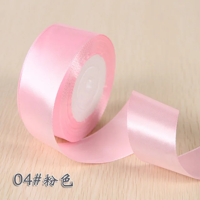Светло-розовый 6 мм 1 см 1,5 см 2 см 2,5 см 4 5 см атласными лентами DIY Искусственные Шелковые Розы Ремесла поставок швейной фурнитуры Скрапбукинг Материал - Цвет: Светло-розовый