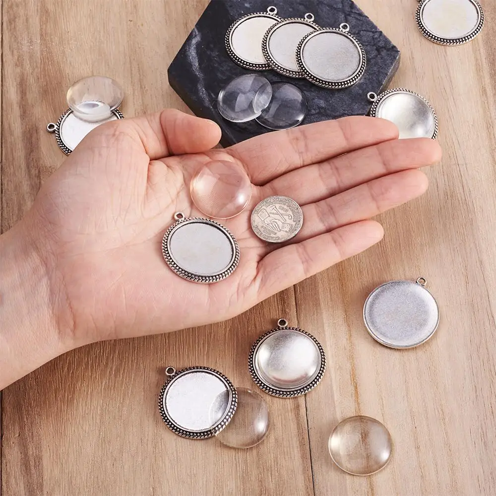 25 мм прозрачное четкое увеличение купола стекло кабошон Крышка для фото кулон