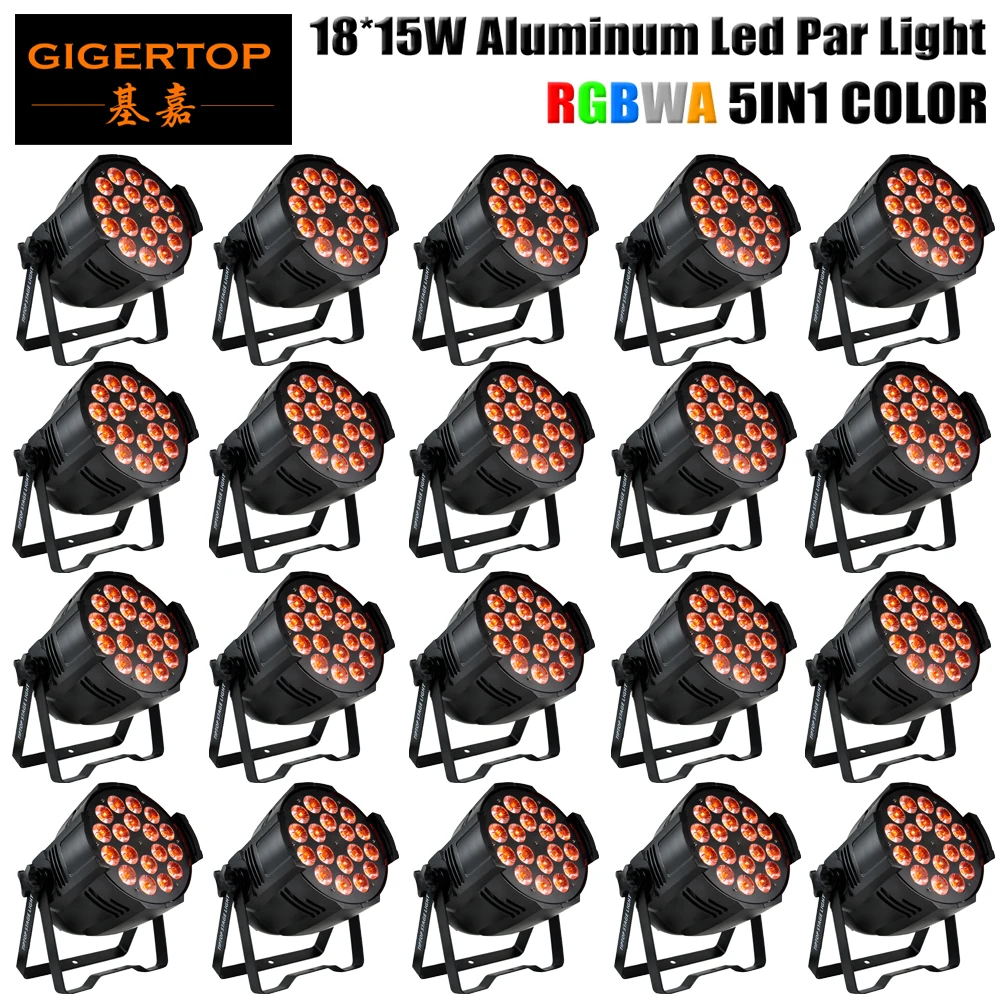 Алюминиевый профиль RGBWA DMX LED Par Can Lights / Par54 18x15 Вт красный зеленый синий белый