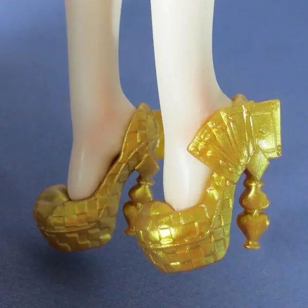 

1/6 Scale Fashion Yellow Women's High-heel Shoe F 12" Female Figure Body