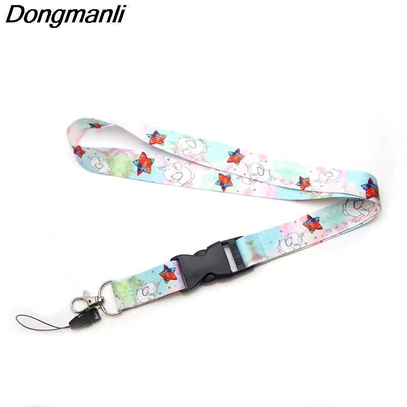 PC133 слон Радуга аутизм понимание шнурки значок ID шнурки/Мобильный телефон