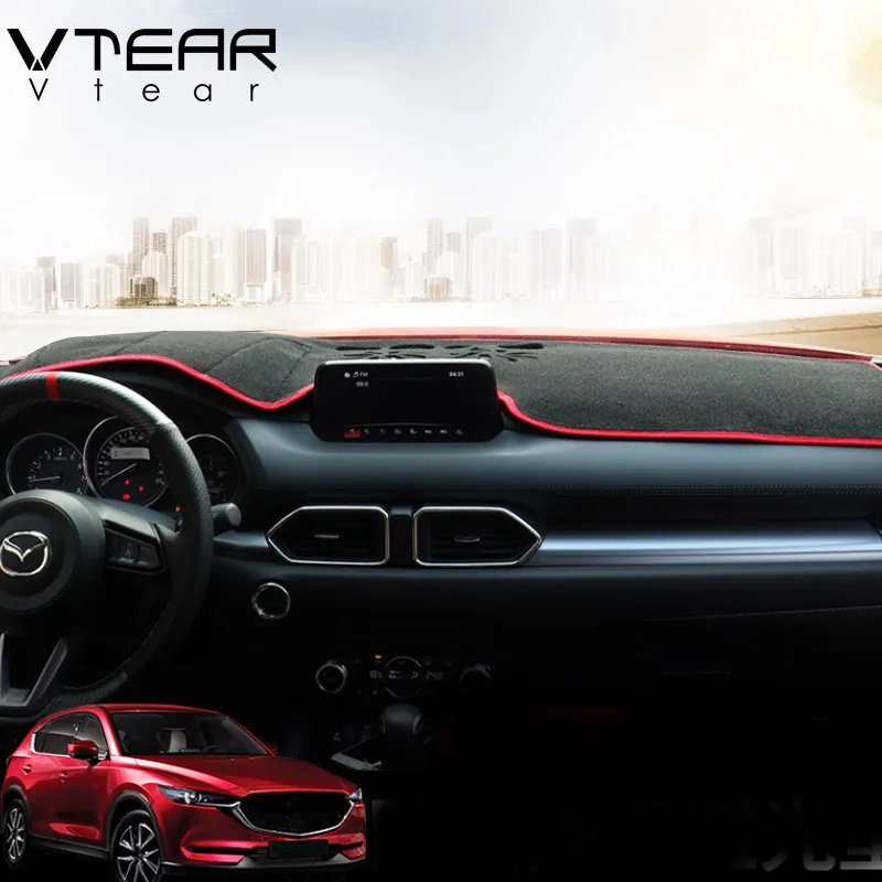 Vtear для Mazda CX-5 CX5 аксессуары приборной панели автомобиля Избегайте светильник pad Инструмент платформа протектор коврики покрытие ковры отделка
