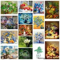 5d diy diamond painting vintage fruit flower basket embroidery full round square drill cross stitch mosaic pictures home decor