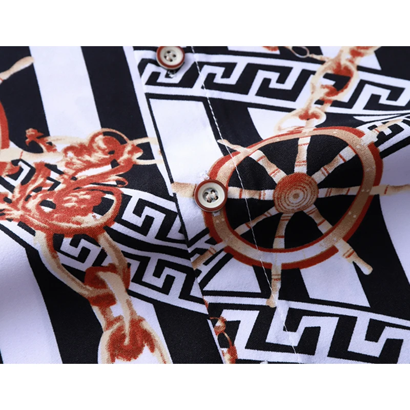 

Casuals Shirt Men Spring New Arrival Personality Print Long Sleeve Shirts Mens Plus Size Business Fashion Hawaiian Shirt 6XL 7XL