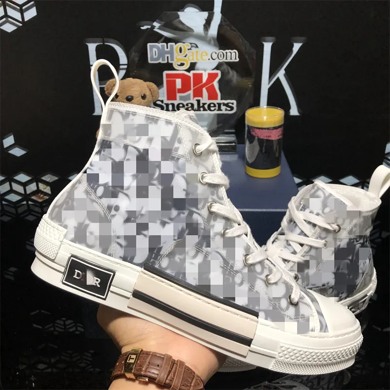 

Высшее качество B23 B22 B27 Роскошные модные дизайнерские Классические высокие кроссовки в стиле ретро женские мужские зеркальные холщовые пла...