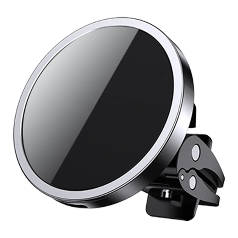 

15W Fast Charging air outlet mobile phone holder For -iPhone 12,12 Pro Max magnetic wireless car Charger Mount