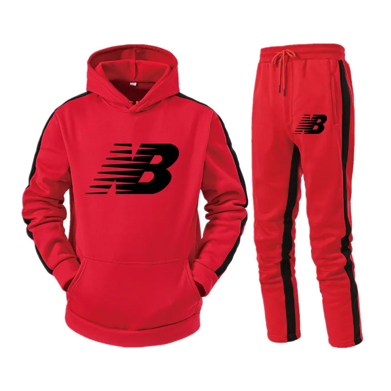 

Men's Fashion Tracksuit Casual Sportsuit Men Hoodies Sweatshirts Sportswear Men Set Style