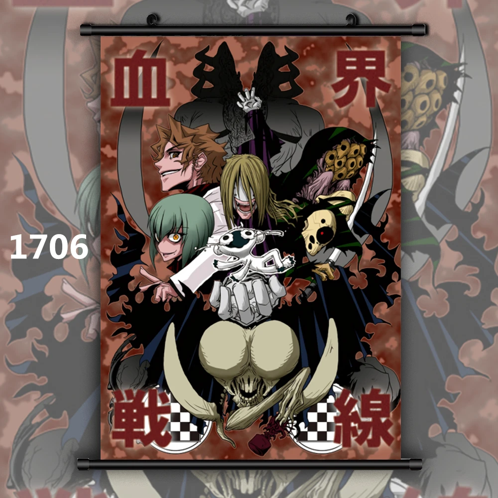 1706 Kekkai Sensen кровавая блокада линия фронта Аниме Манга настенный плакат в рулоне - Цвет: 1706