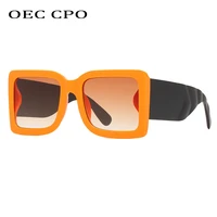 oec cpo oversized goggle square sunglasses women men fashion orange sun glasses female shades eyewear gafas oculos de sol uv400