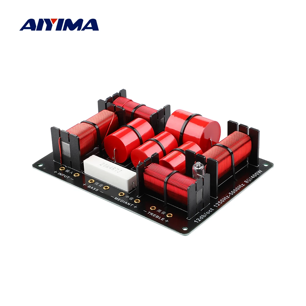 AIYIMA 400 Вт 3-полосный переключатель динамика Высокие + средние басовые независимые