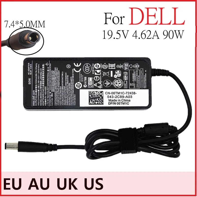 

19.5V 4.62A 7.4*5.0mm Universal Laptop Adapter Charger For DELL Inspiron 14 15 3000 3542 3543 3420 3421 DC Jack notebook adapter
