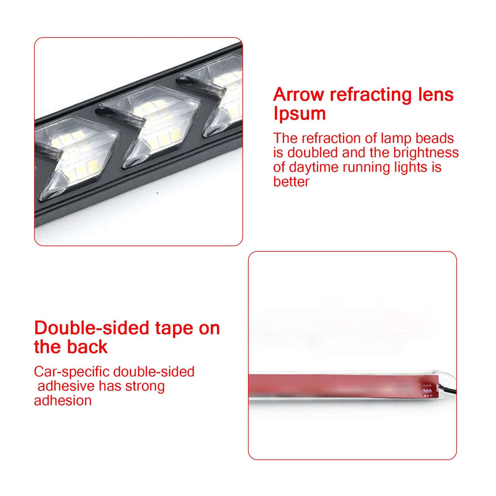 Дневные ходовые огни 2 шт. светодиодные дневные Стайлинг автомобиля динамический