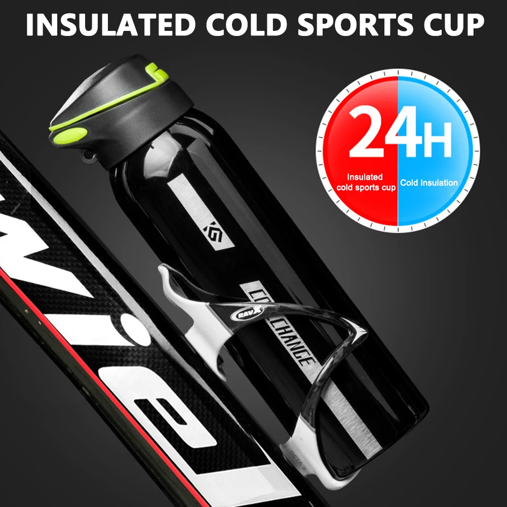 

500ml Stainless Steel Mountain Bike Insulation Water Bottle Kettle Outdoor Road Cycling Warm Keeping Cups Sports Mug