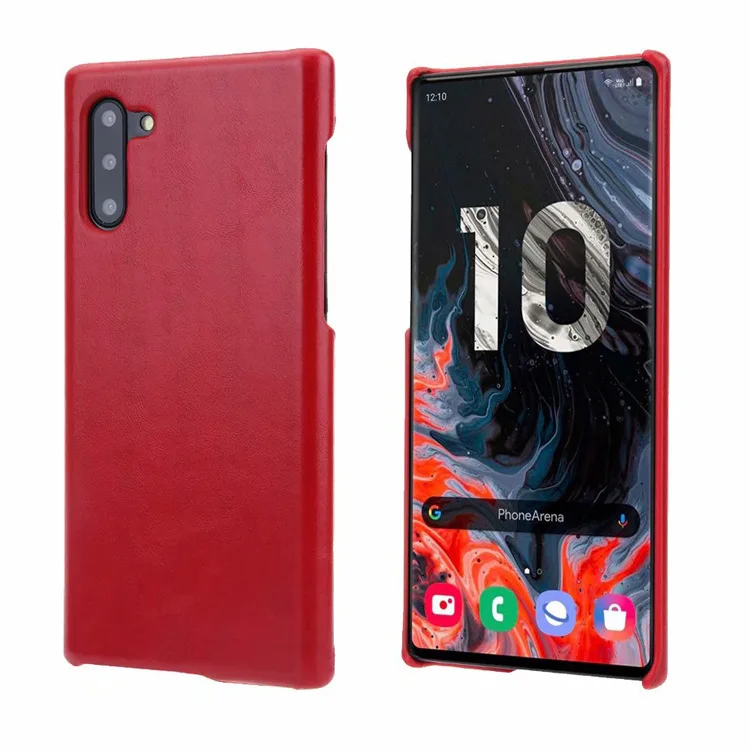 Note10+ ретро матовый чехол из натуральной кожи для телефона samsung Galaxy Note 10 9 S10 S9 Plus Note10 Простой деловой чехол