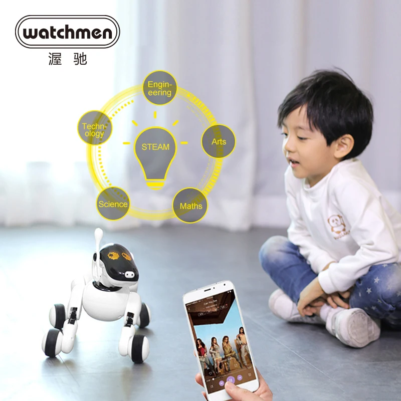 Игрушка робот с ии интерактивная собака электрическая прогулка