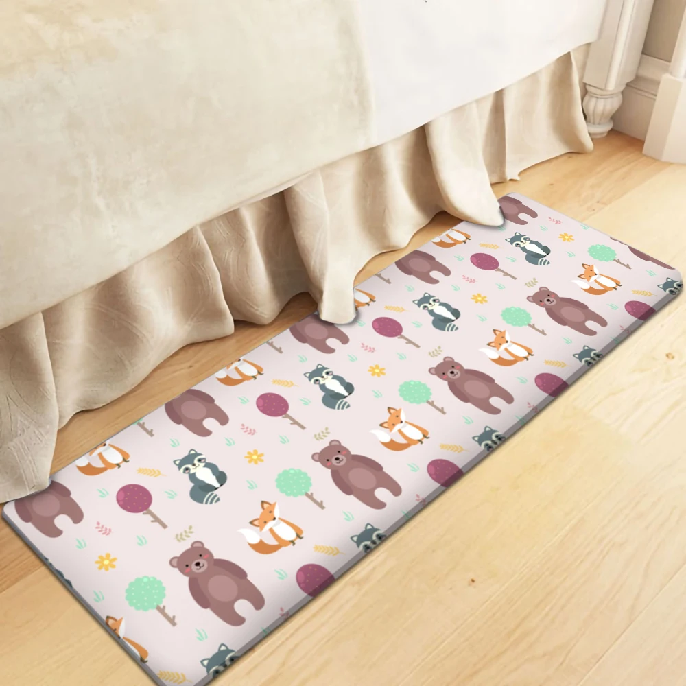 

Animal Carpet Baby Lion Elephant Giraffe Baby Play Rectangular Children's Dropshipping Carpet High Children's Flannel Quality
