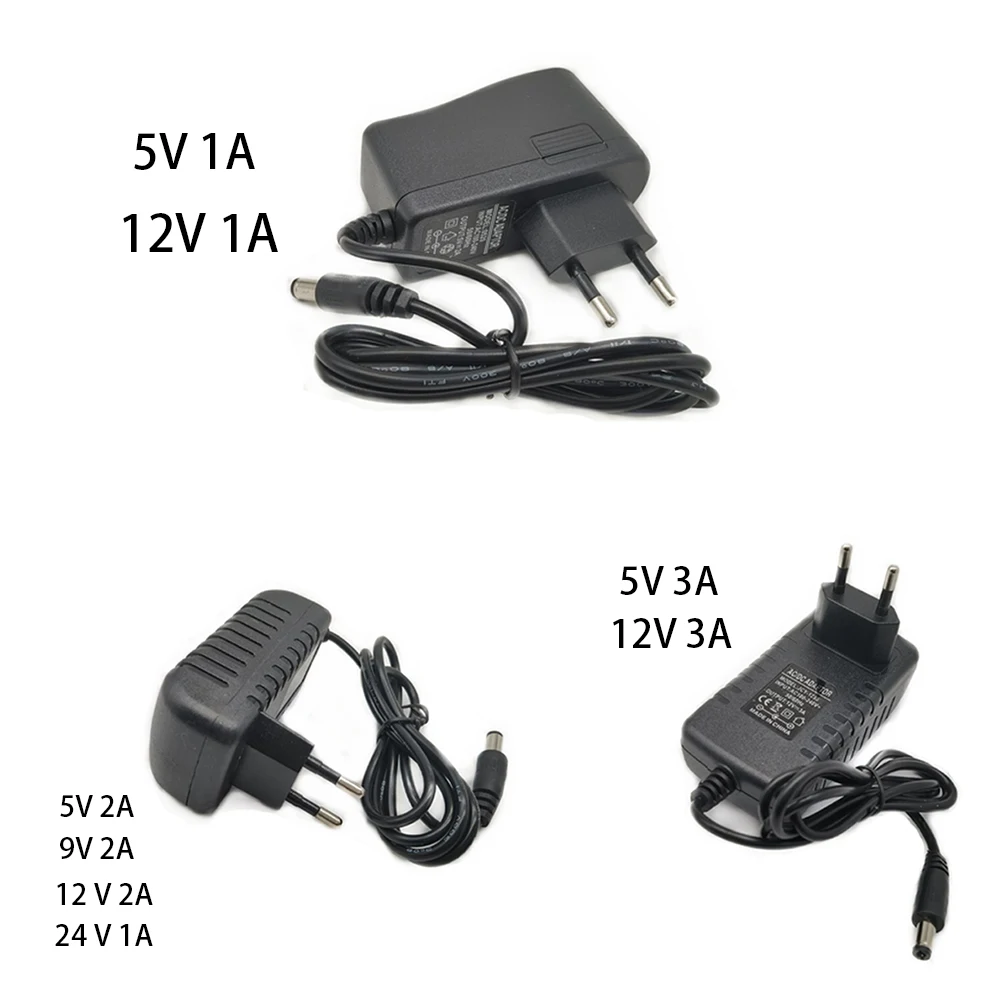 Универсальный адаптер питания для светодиодных лент 110-240 В переменного тока 5 6 в 8