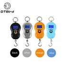 50 кг x 10 г Цифровой подвесной карманный электронный багаж с ЖК-подсветкой для рыбалки и путешествий весы для взвешивания