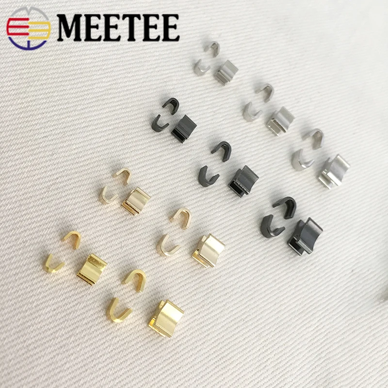 20 \ 50 шт Meetee U металлическая молния пробка Нескользящая для 3#5#8# металлическая молния s Молния Ремонтный комплект Замена DIY Швейные Инструменты