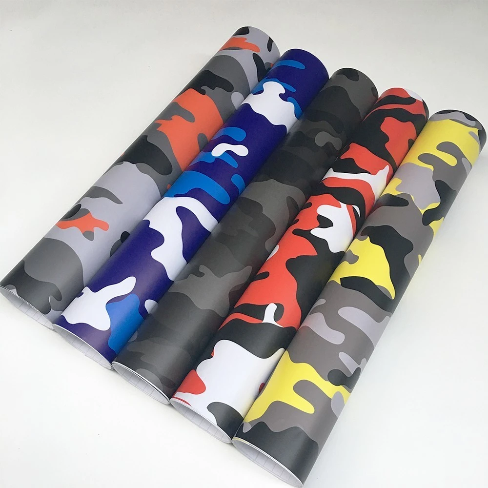 

Camouflage Vinyl Car Wrap Sheet Roll Film Sticker Decal Auto Bike Motorcycle Bubble Free Car Styling Accessories 1.52x5/10/20m