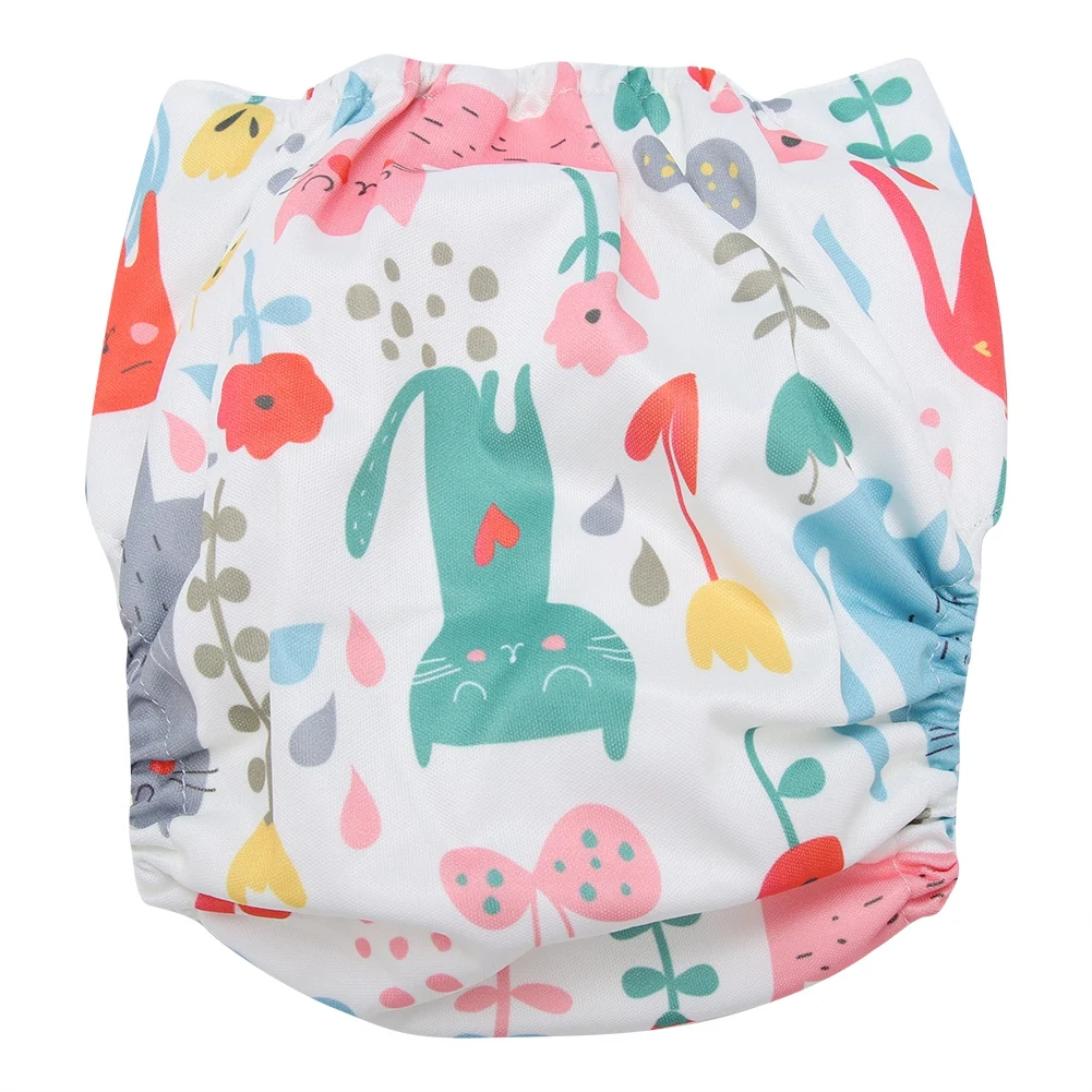 Детские подгузники для плавания водонепроницаемые регулируемые тканевые в