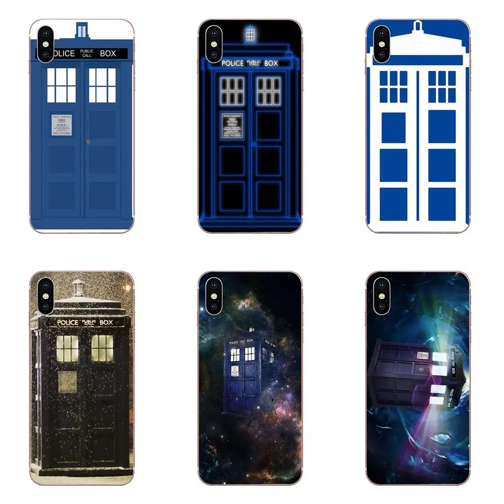Ретро врач Кто полиция Коробка круто окрашена для HTC Desire 530 626 628 630 816 820 One A9 M7 M8 M9 M10 E9