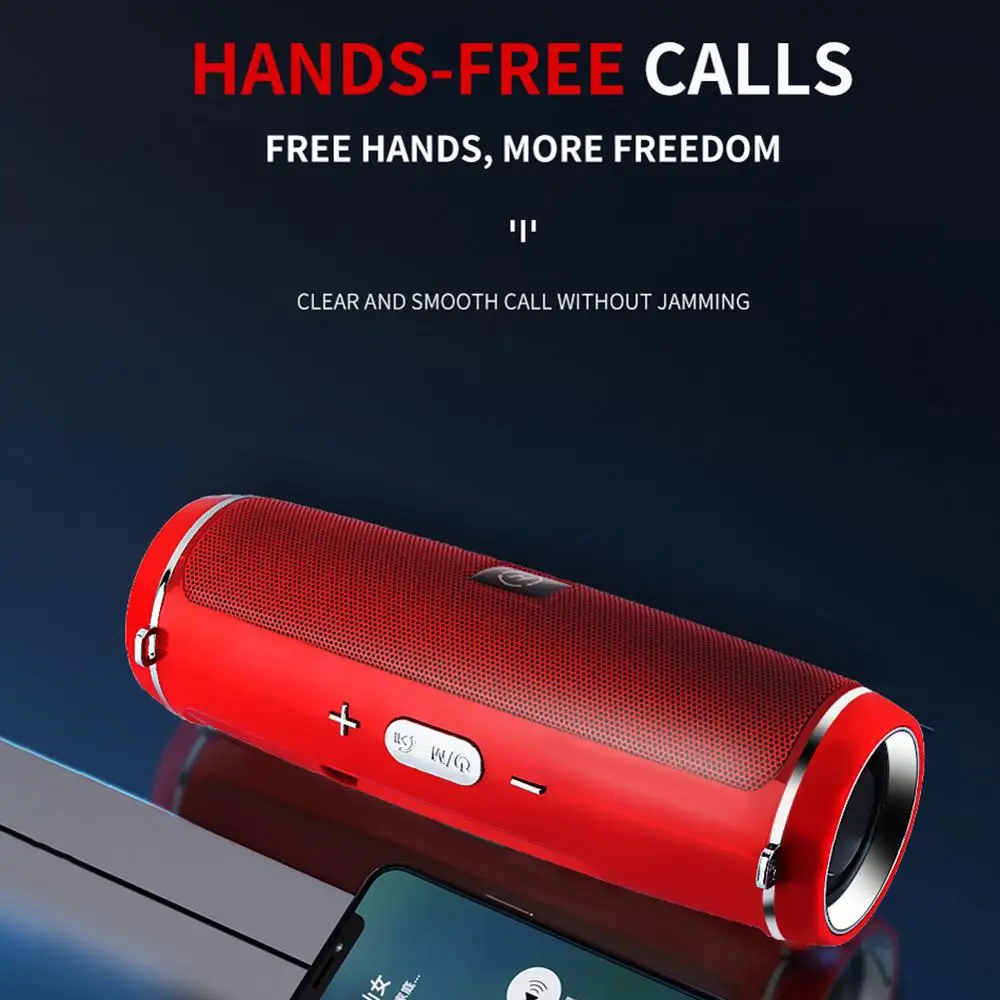 Портативный Мини Bluetooth динамик с AUX/USB/TF слот для карты двойной драйвер