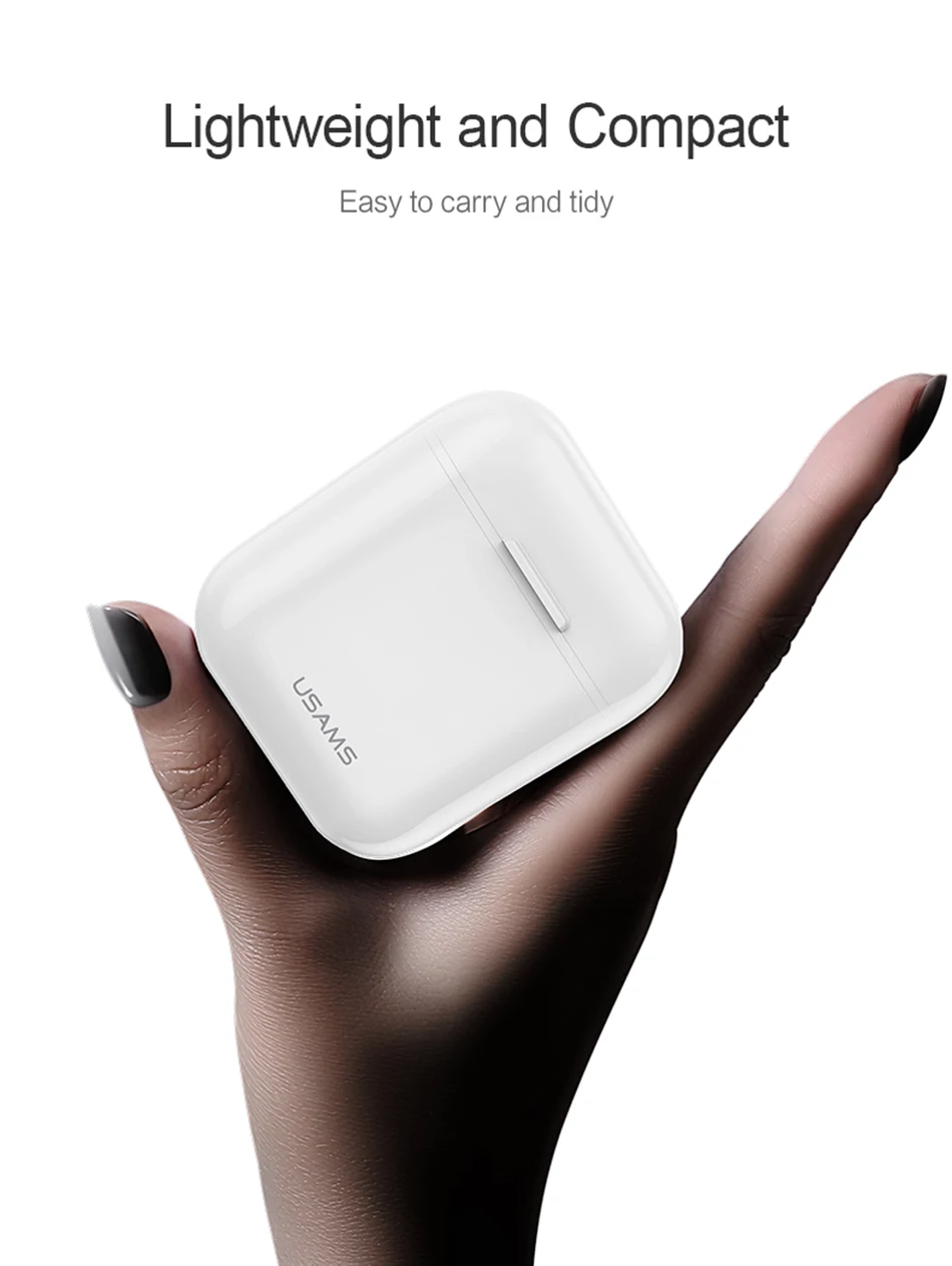 USAMS Bluetooth наушники для iPhone samsung Xiaomi наушники, LQ TWS беспроводные Bluetooth наушники для iPhone