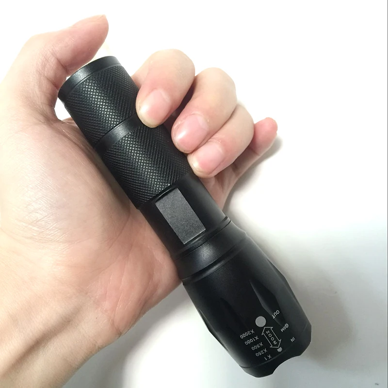 

LED Rechargeable Flashlight Ultra Bright torch T6/L2 Camping light 5 switch Modes waterproof Zoomable Bicycle Light use 18650