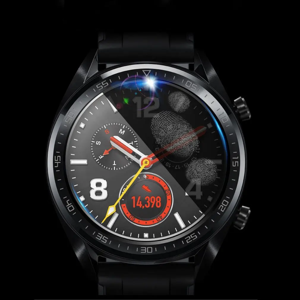 5 шт./лот 2018 закаленное стекло для Huawei Watch GT защита экрана 9H 2.5D Смарт часы Защитная