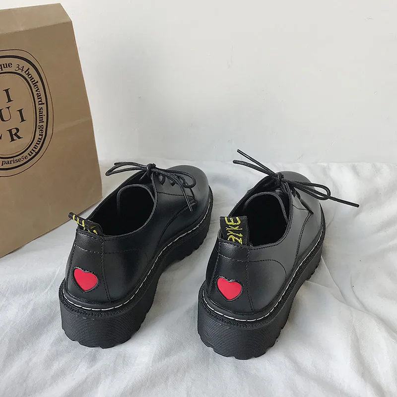 Кроссовки женские универсальные с круглым носком на платформе осень|Обувь без