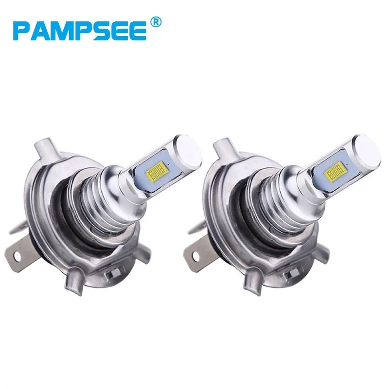 Лампы светодиодные для автомобильных фар PAMPSEE H4, H7, H11, H1, H3, 9005, HB3, 9006, HB4, H8, H16, 80 Вт, 16000лм, 6000K, 8000K, 3000K, 3570 K,