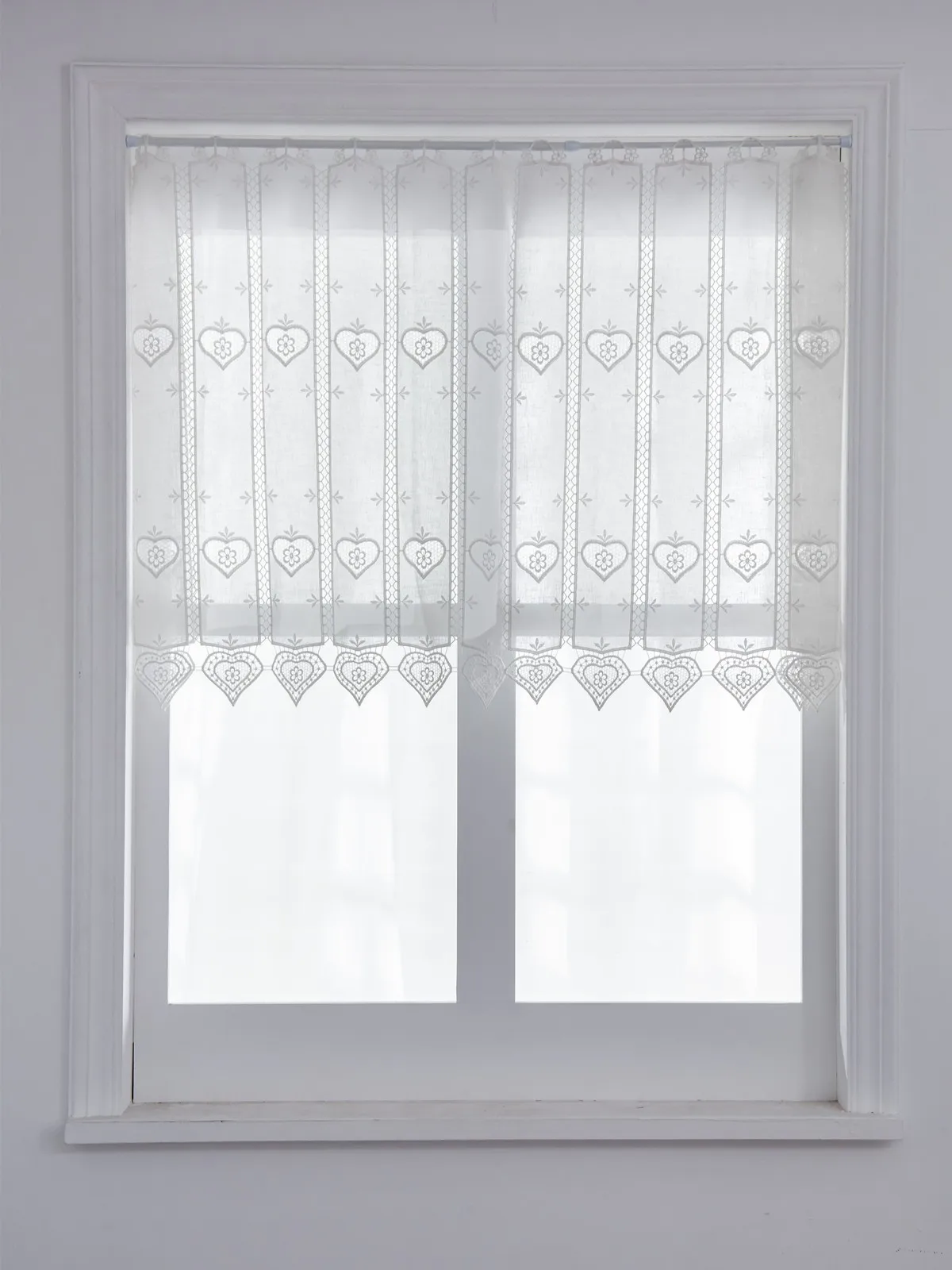 

Льняные шторы LUXROOM белые просвечивающиеся