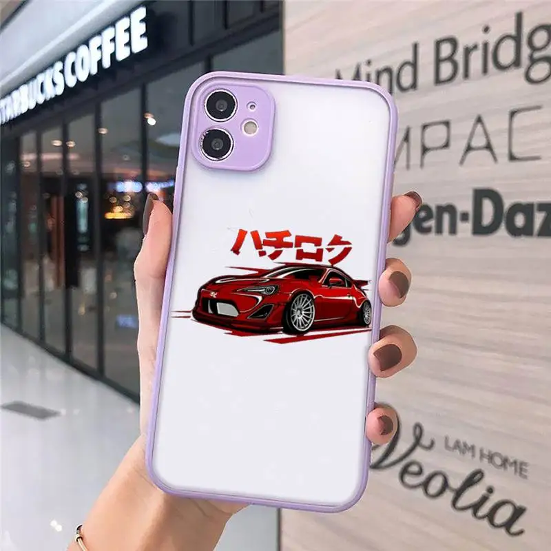 

Cool Japan JDM Sports Car Comic Phone Case Matte Transparent For iPhone 12 Mini 11 Pro XR XS Max 7 8 Plus