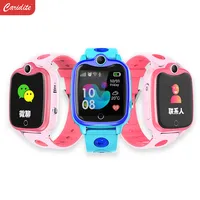 Caritide Z6 Смарт-часы для детей куртка из искусственной кожи для мальчиков и девочек-HD сенсорный Экран спортивные Смарт-часы мобильный телефон ...