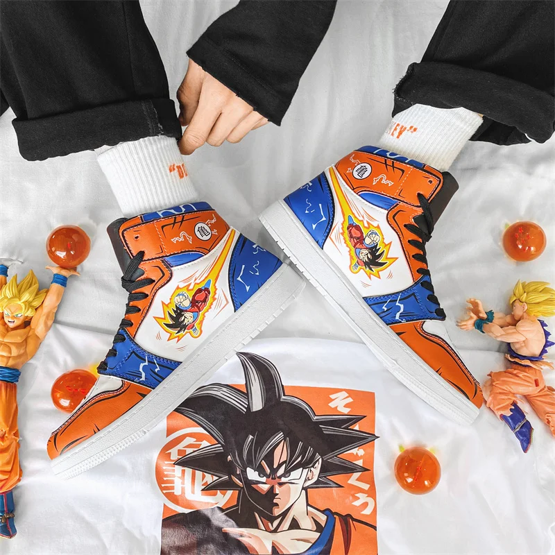 

New Son-Goku Shoes Men Anime Sneakers Designer Shoes Couple Hip Hop Male Sneakers Streetwear Cosplay Shoes Men tenis masculino