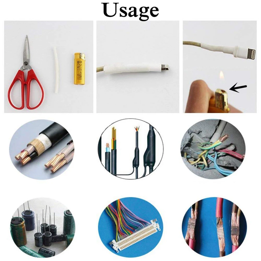 

530/328/127/Set Heat Shrink Tubing Electrical Wrap Wire Cable Sleeves PE 2:1 Insulated Sleeving Assorted 2021new hot sell