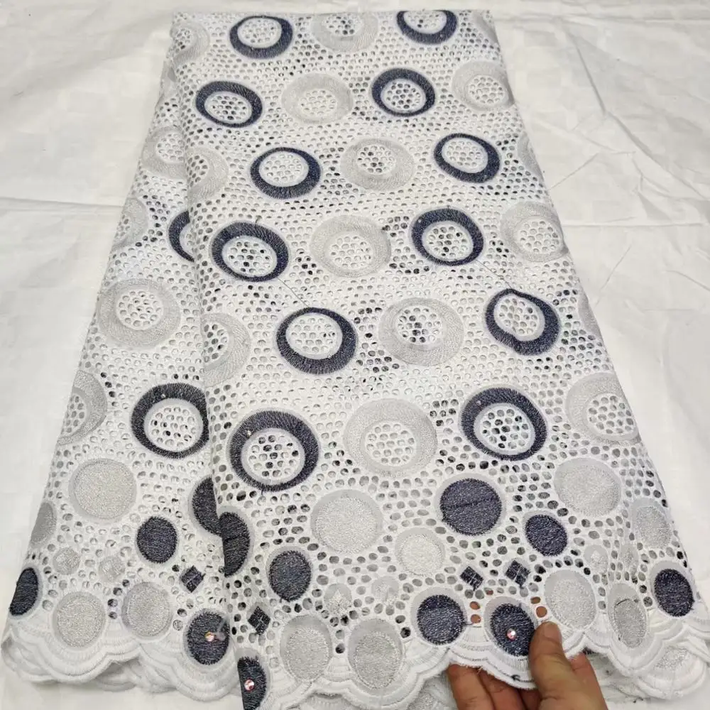 Швейцарское кружево с вышивкой швейцарское Новое поступление африканская