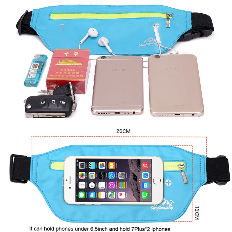 Уличная спортивная поясная сумка легкая водонепроницаемая модная для бега
